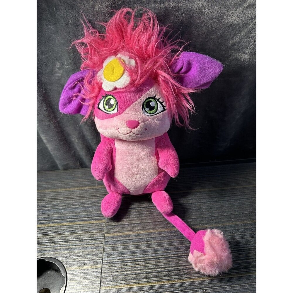 Popples Bubbles Pink Plush‎ 2015 Spin Master Talks 12" Stuffed Animal READ